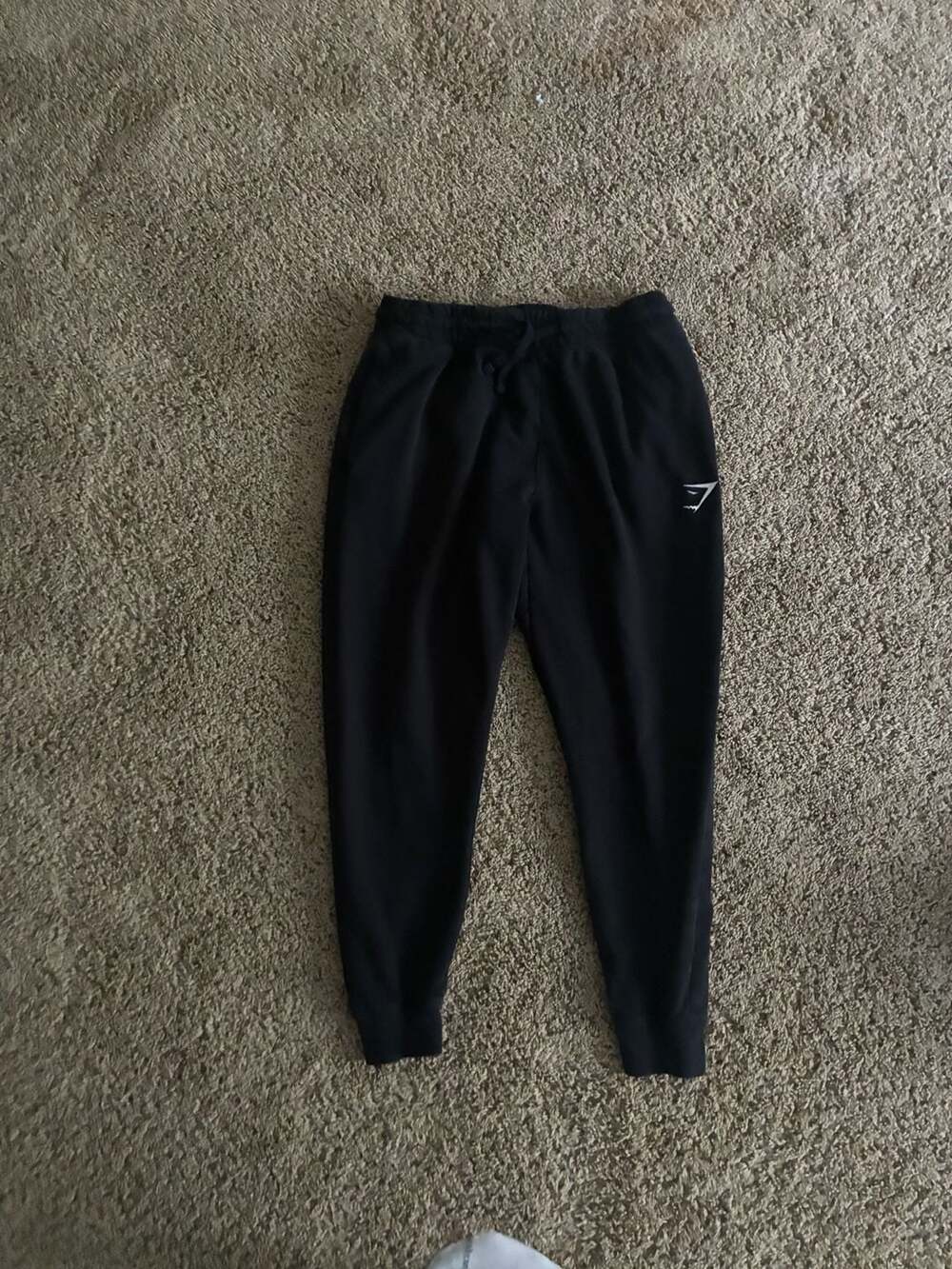 Gymshark Black Athletic Joggers Sweatpants Size Medium